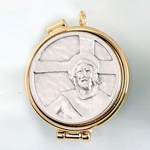 AFF-CAL193 Teca Ecce Homo peltro diam 4 cm euro 27,69